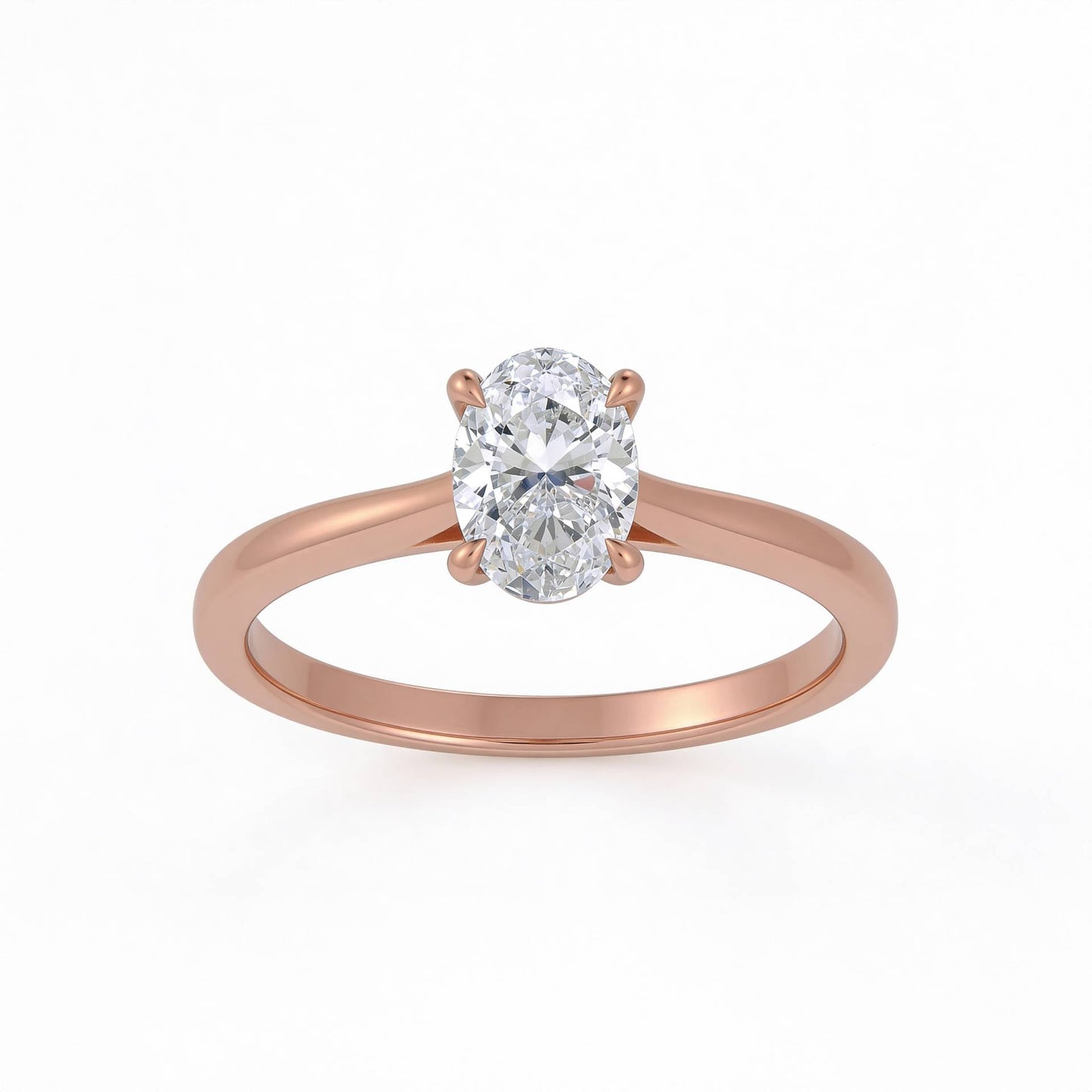 Oval Solitaire Ring