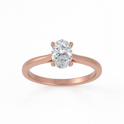 Oval Solitaire Ring
