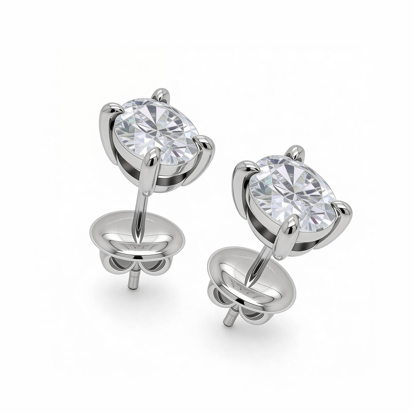 Oval Stud Earrings