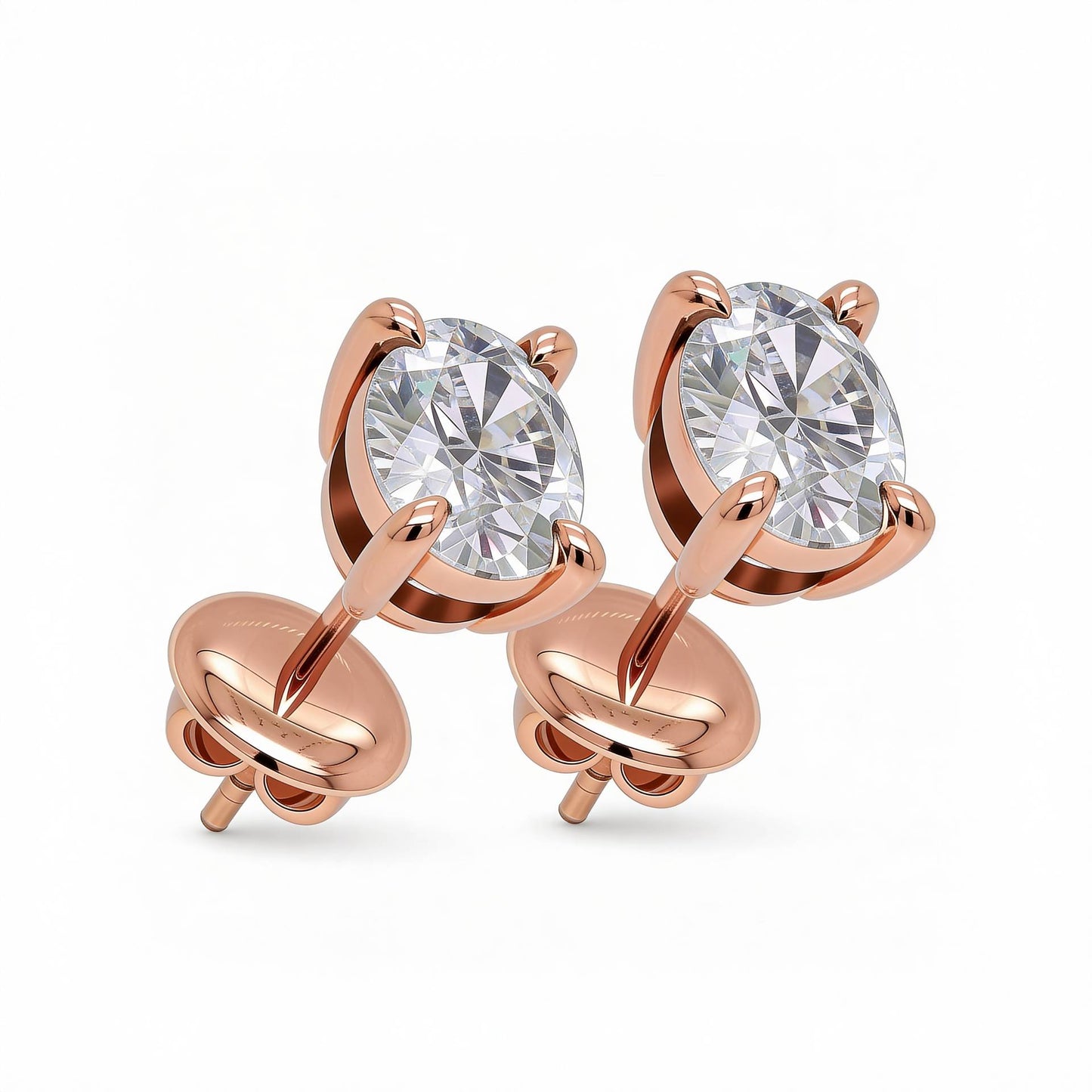 Oval Stud Earrings