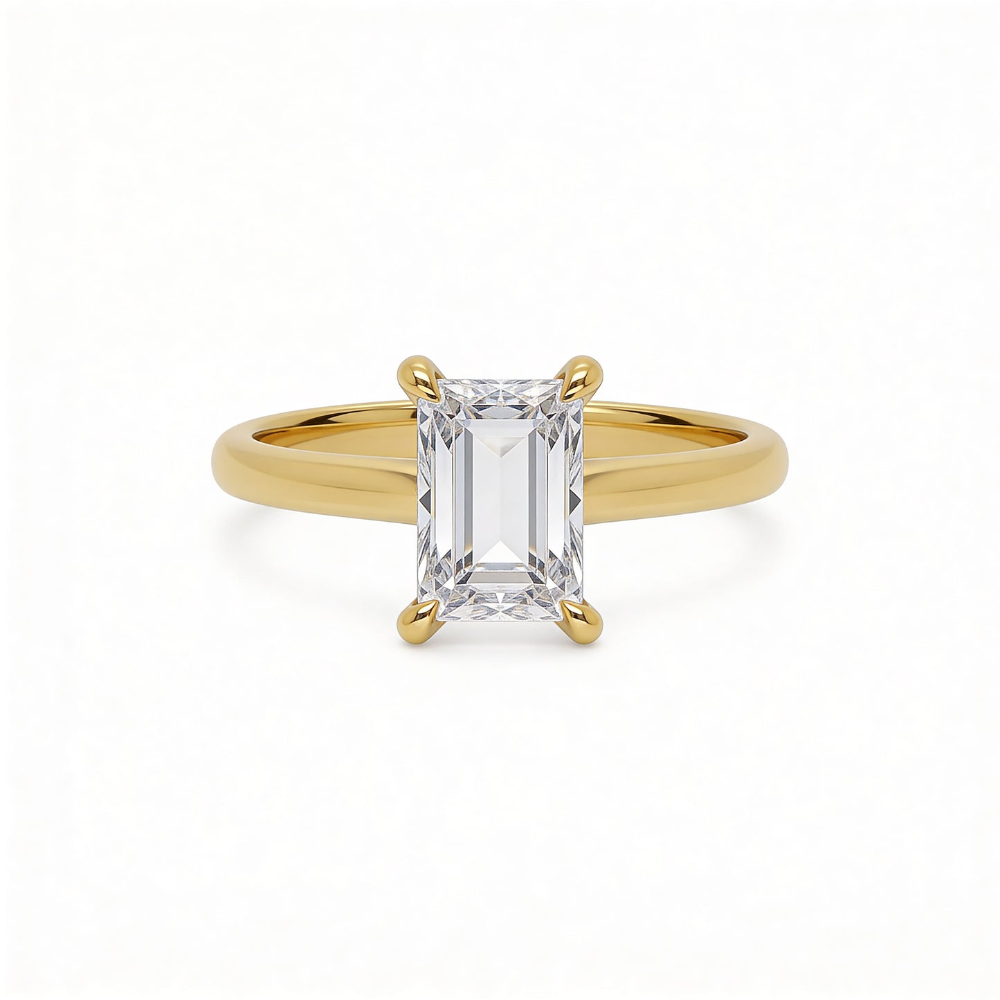 Emerald Solitaire Ring