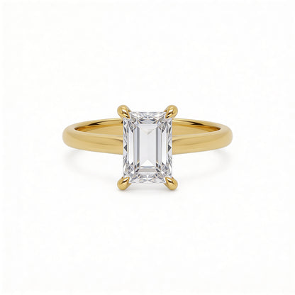 Emerald Solitaire Ring