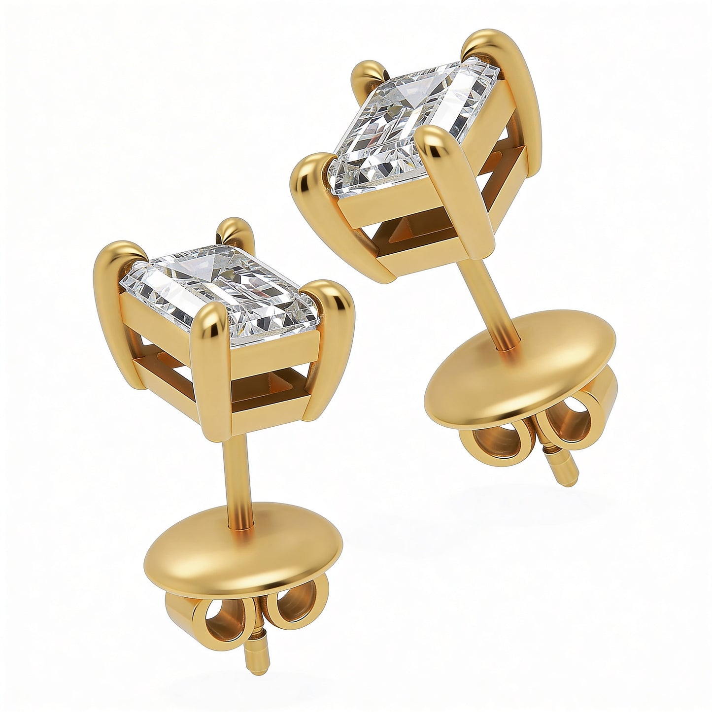 Emerald Stud Earrings