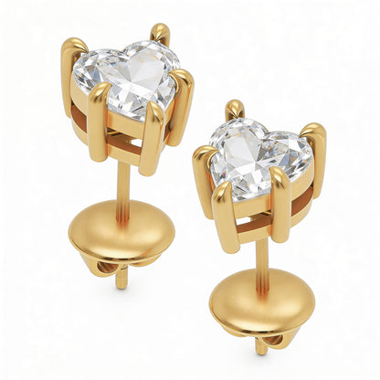 Heart Stud Earrings