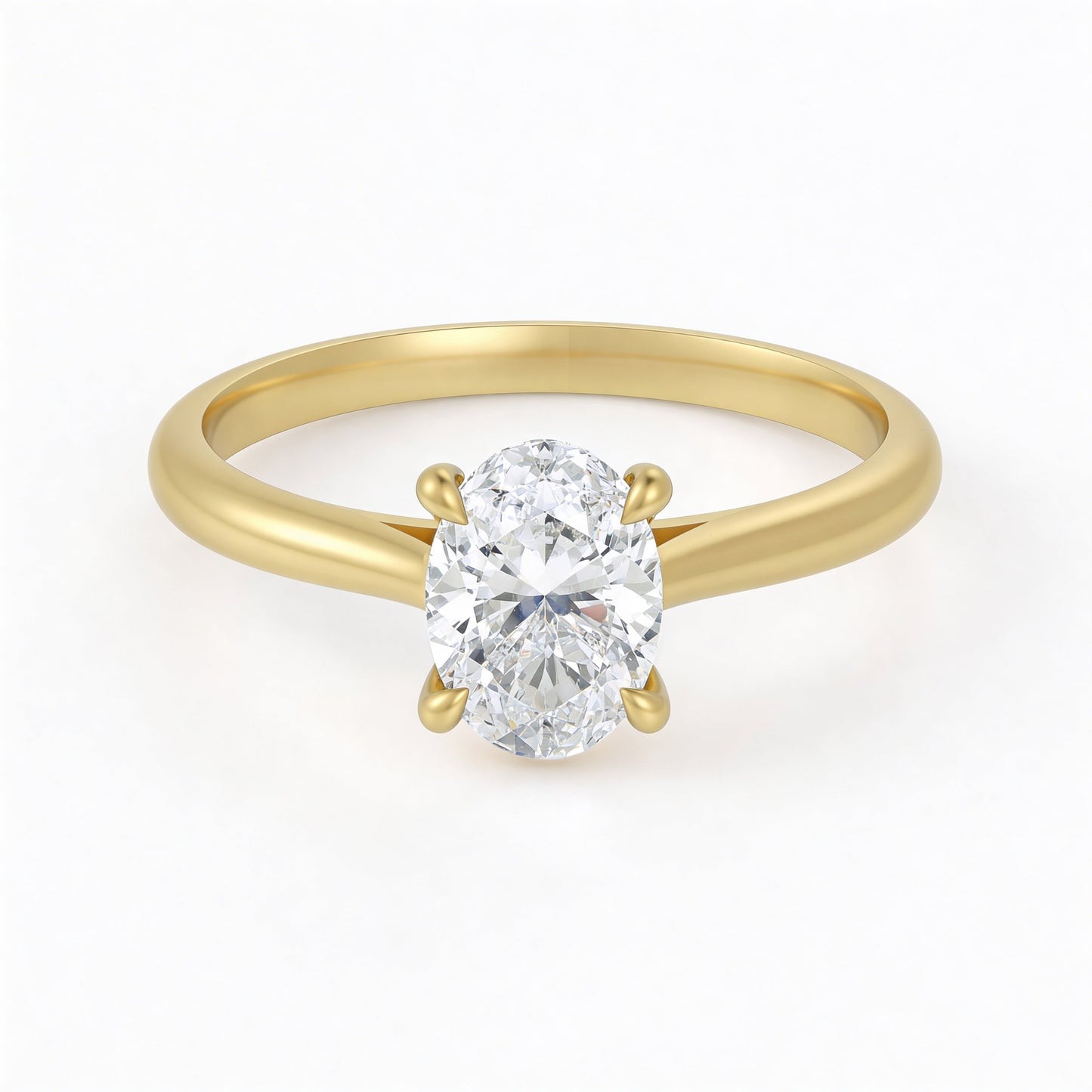 Oval Solitaire Ring