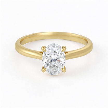 Oval Solitaire Ring
