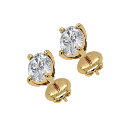 Oval Stud Earrings