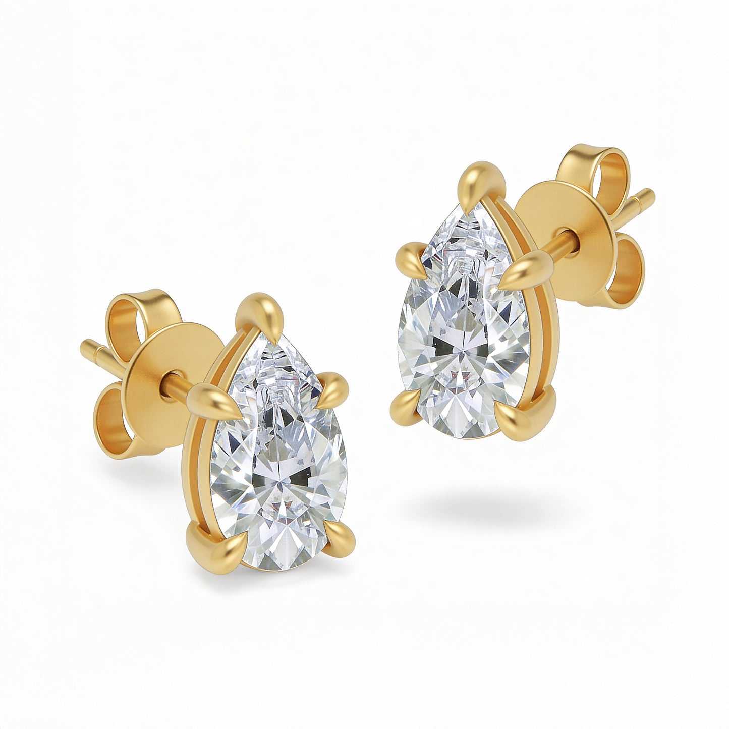 Pear Stud Earrings