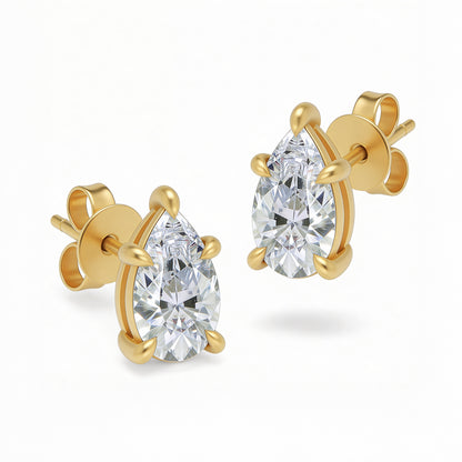 Pear Stud Earrings