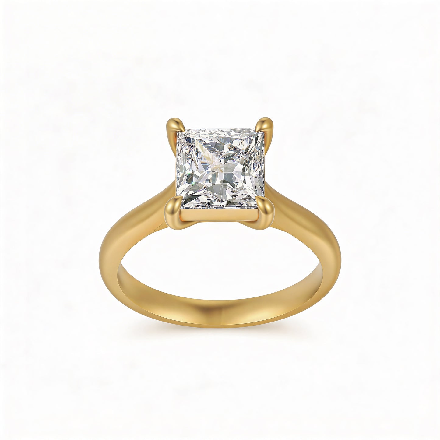 Princess Solitaire Ring