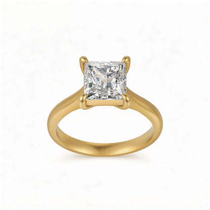 Princess Solitaire Ring