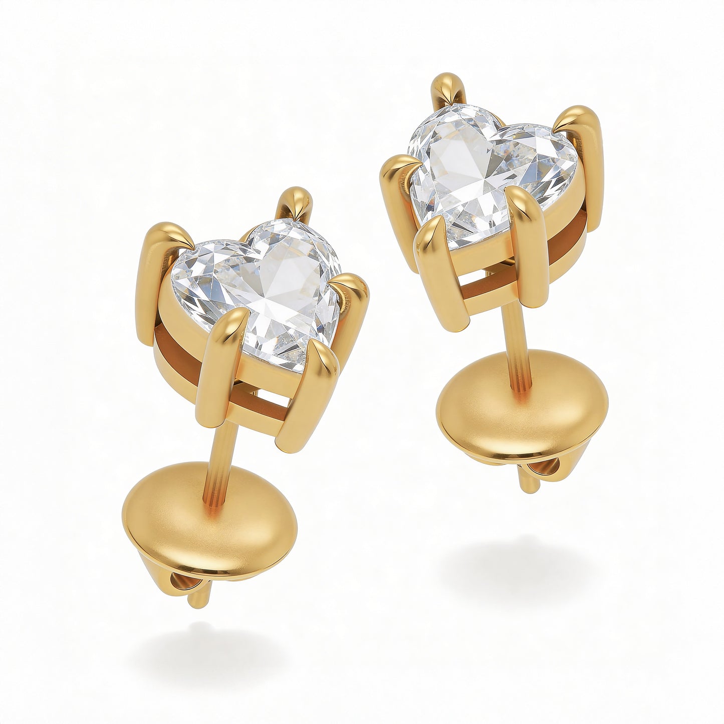 Heart Stud Earrings
