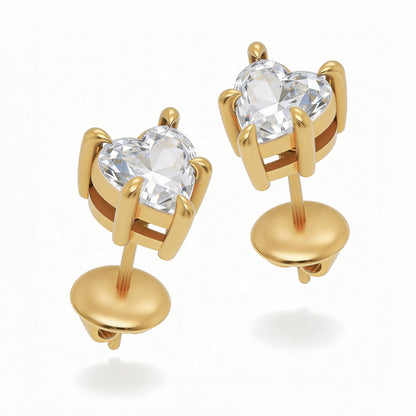 Heart Stud Earrings