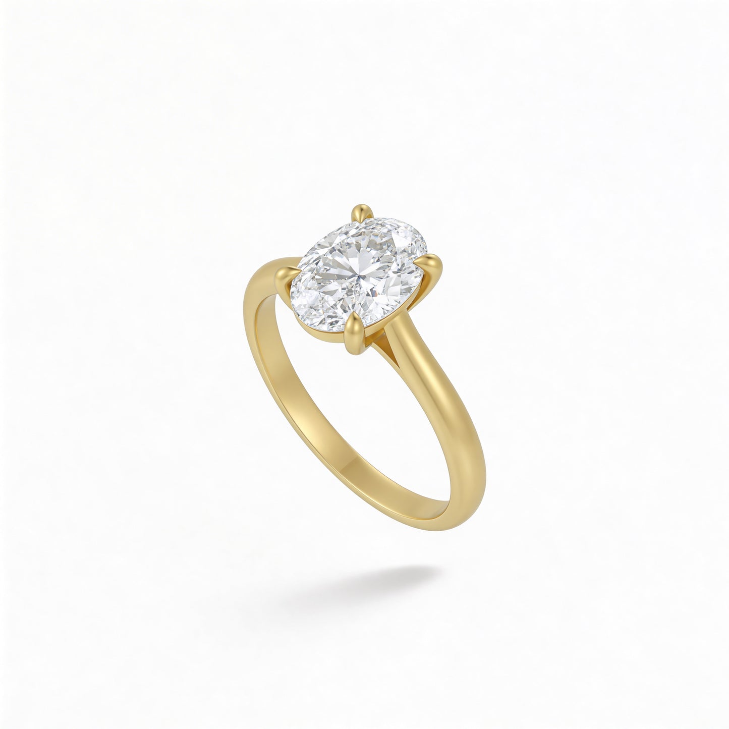 Oval Solitaire Ring