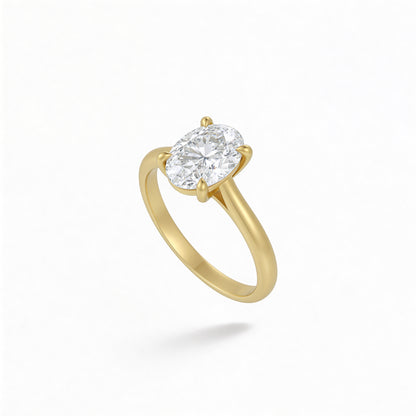 Oval Solitaire Ring