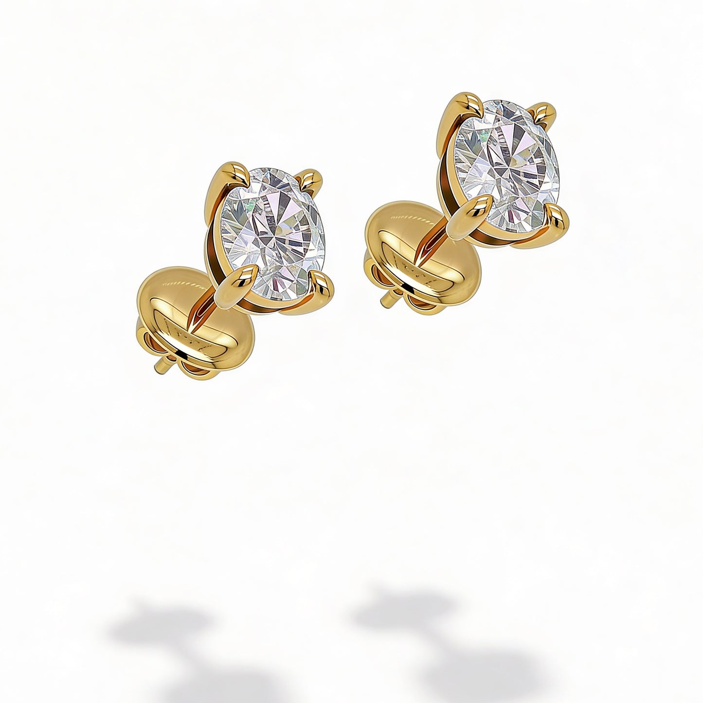 Oval Stud Earrings
