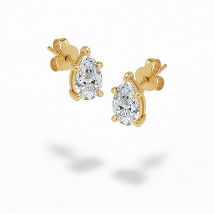 Pear Stud Earrings