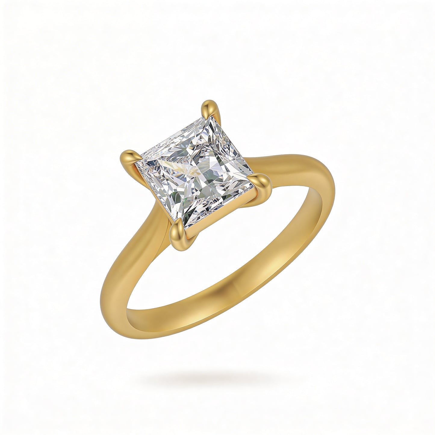 Princess Solitaire Ring