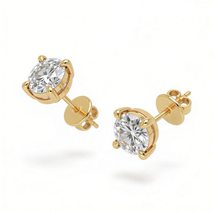 Round Stud Earrings