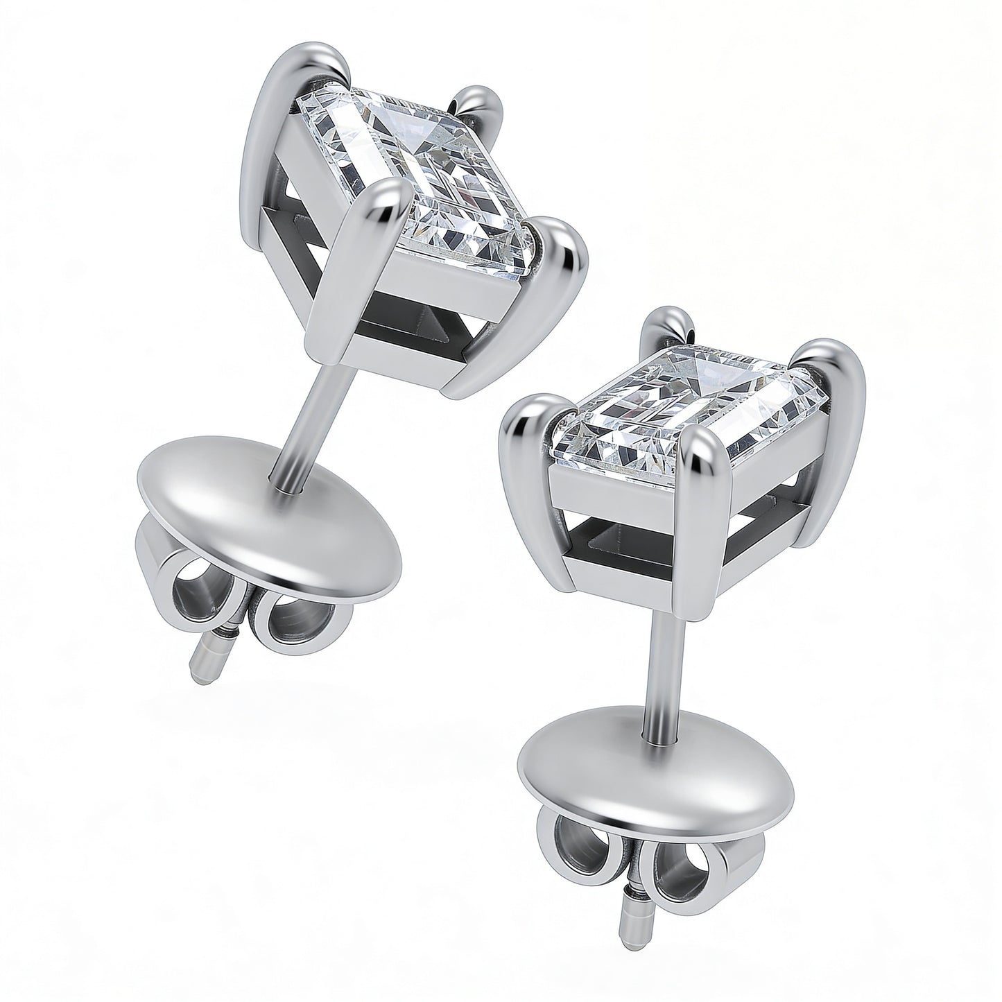 Emerald Stud Earrings