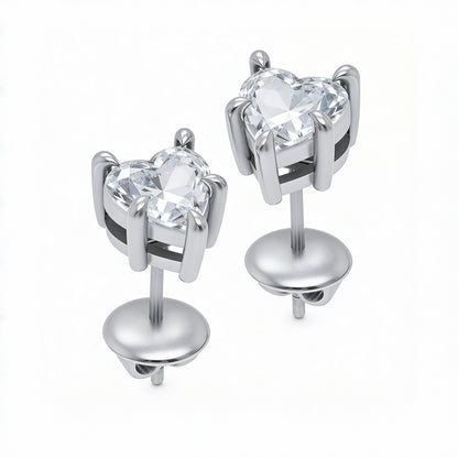 Heart Stud Earrings