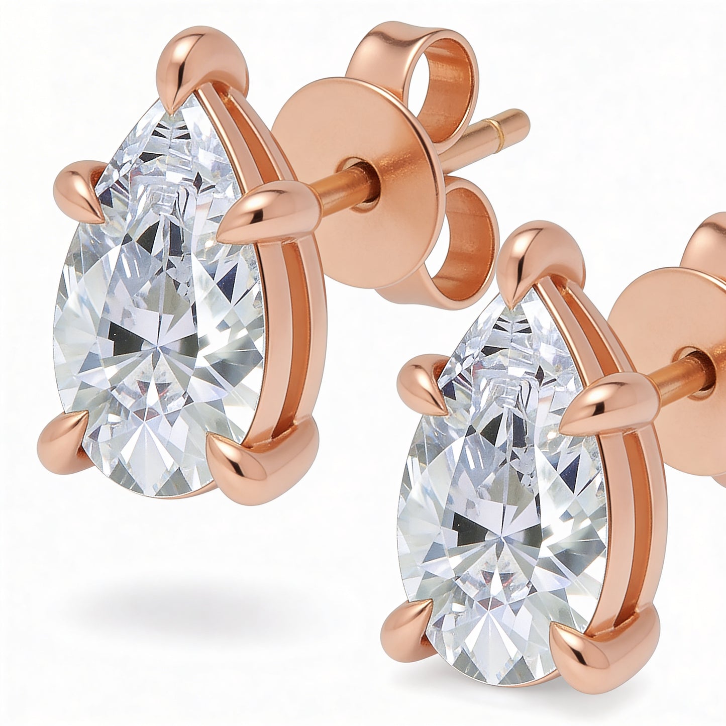Pear Stud Earrings