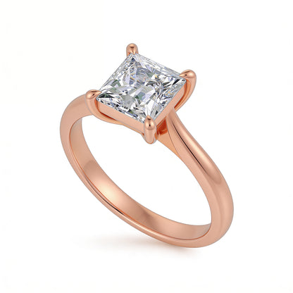 Princess Solitaire Ring