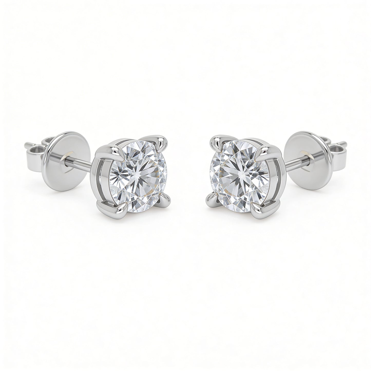 Round Stud Earrings
