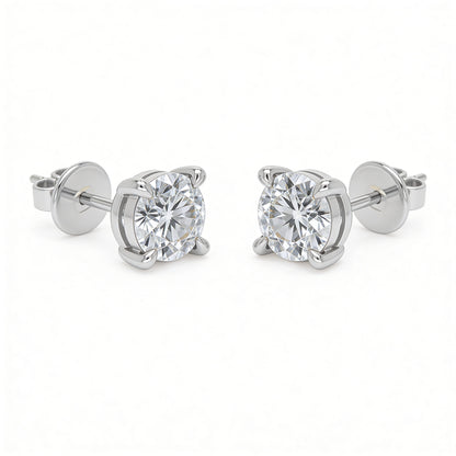 Round Stud Earrings