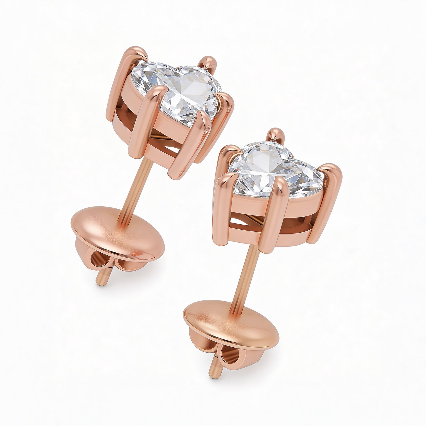 Heart Stud Earrings