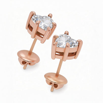 Heart Stud Earrings