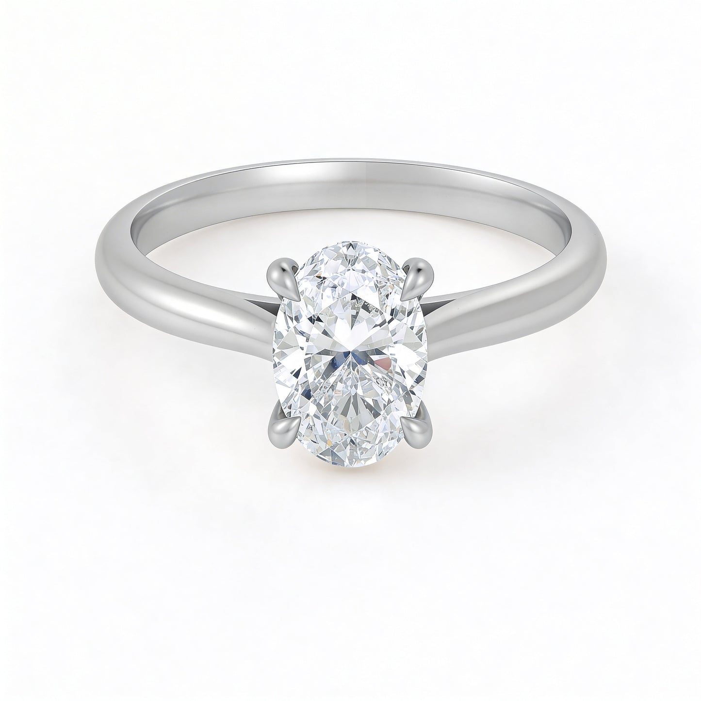 Oval Solitaire Ring