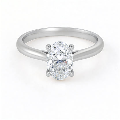 Oval Solitaire Ring