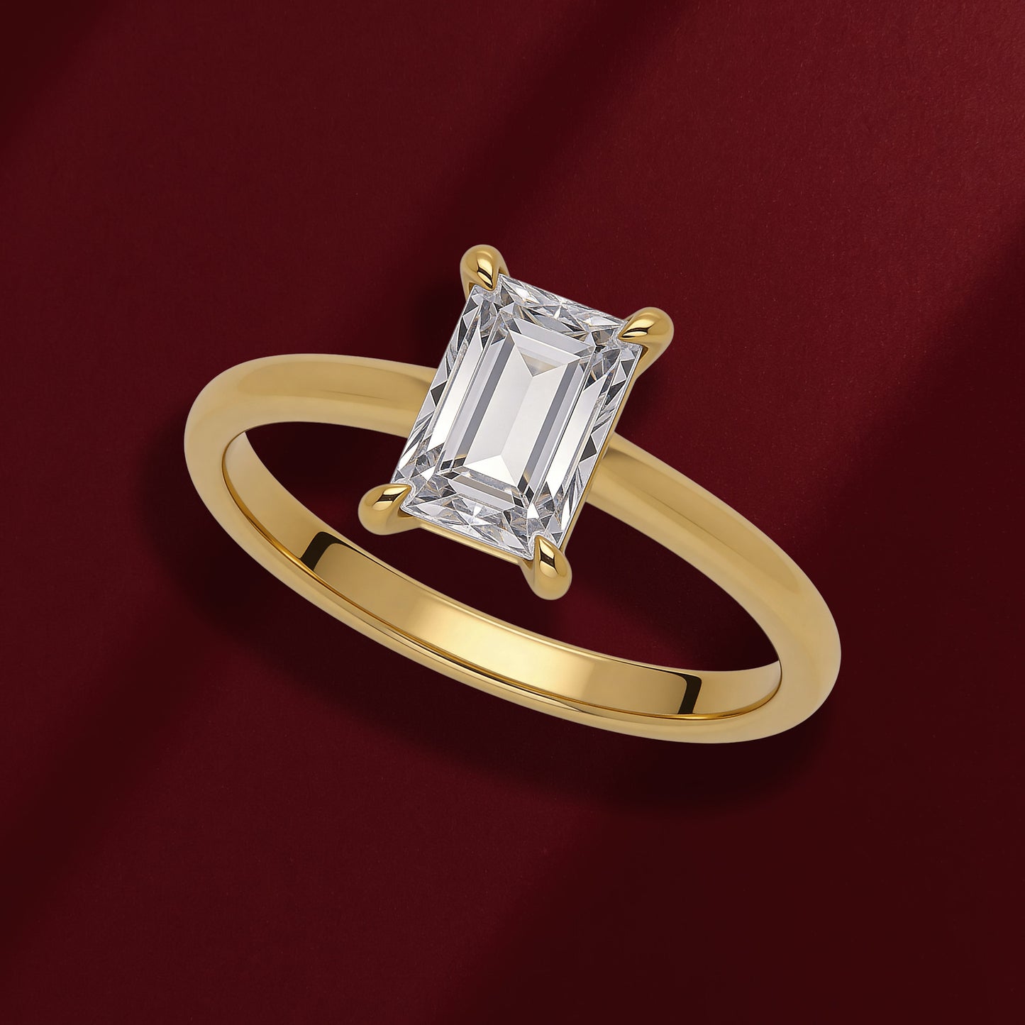 Emerald Solitaire Ring