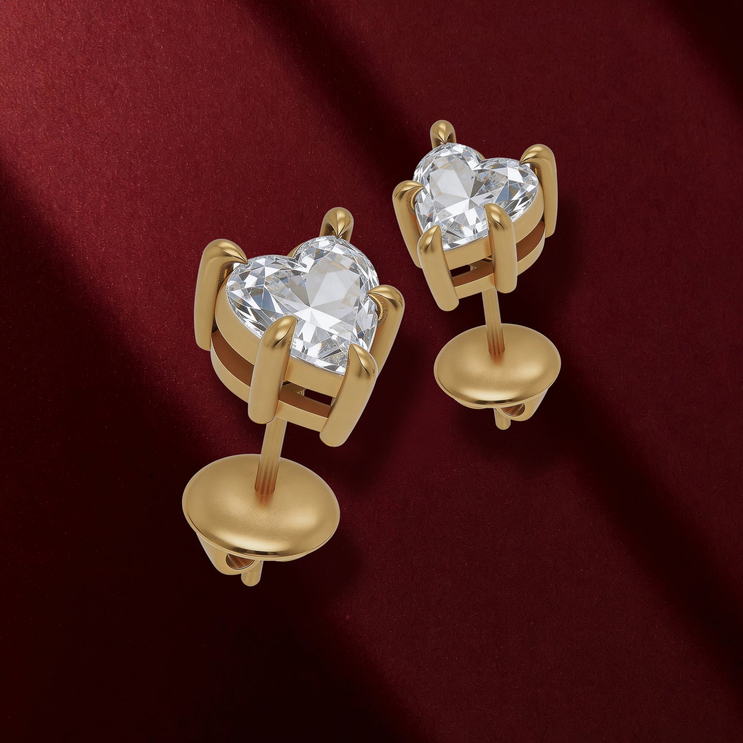Heart Stud Earrings