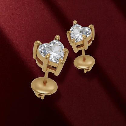 Heart Stud Earrings