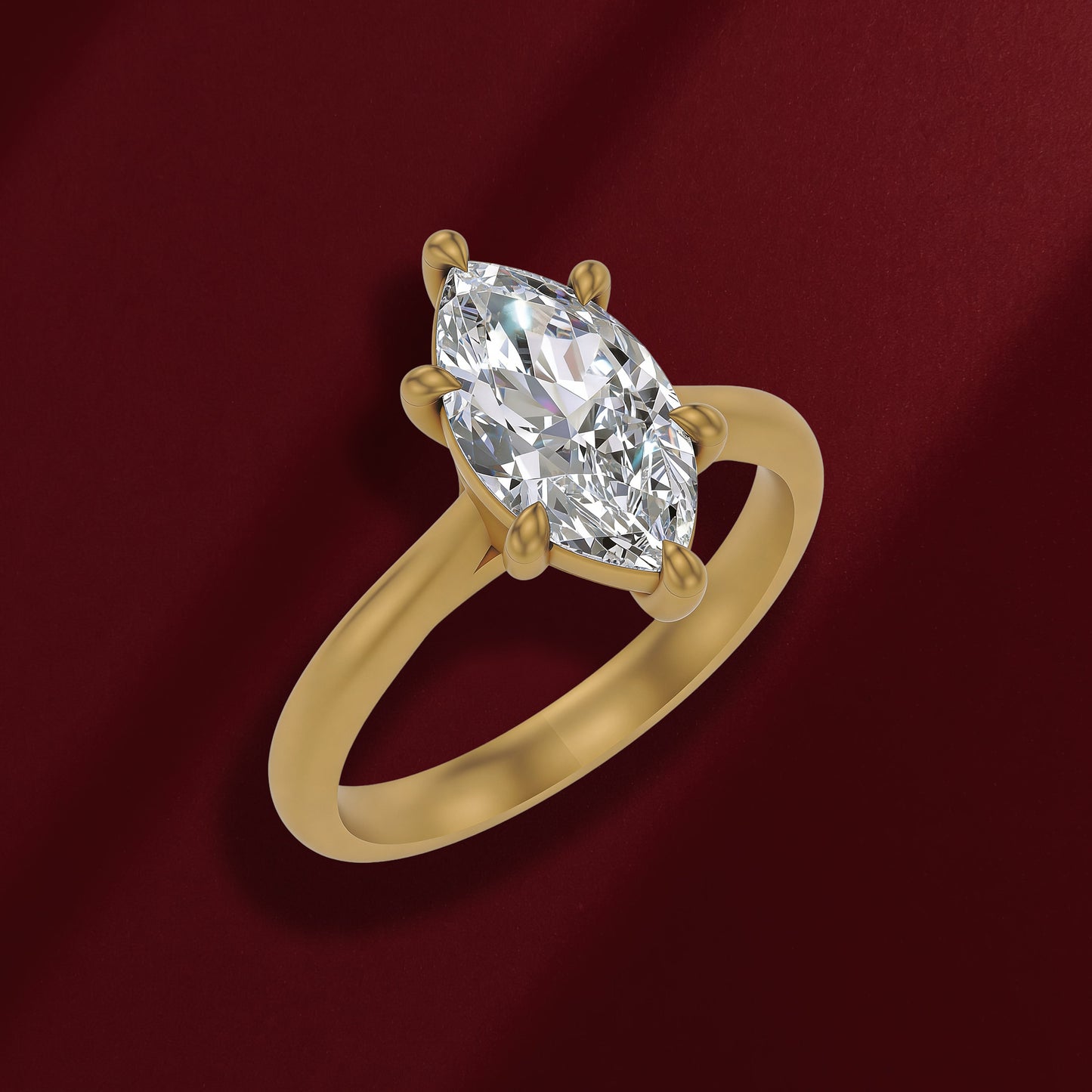Marquise Solitaire Ring
