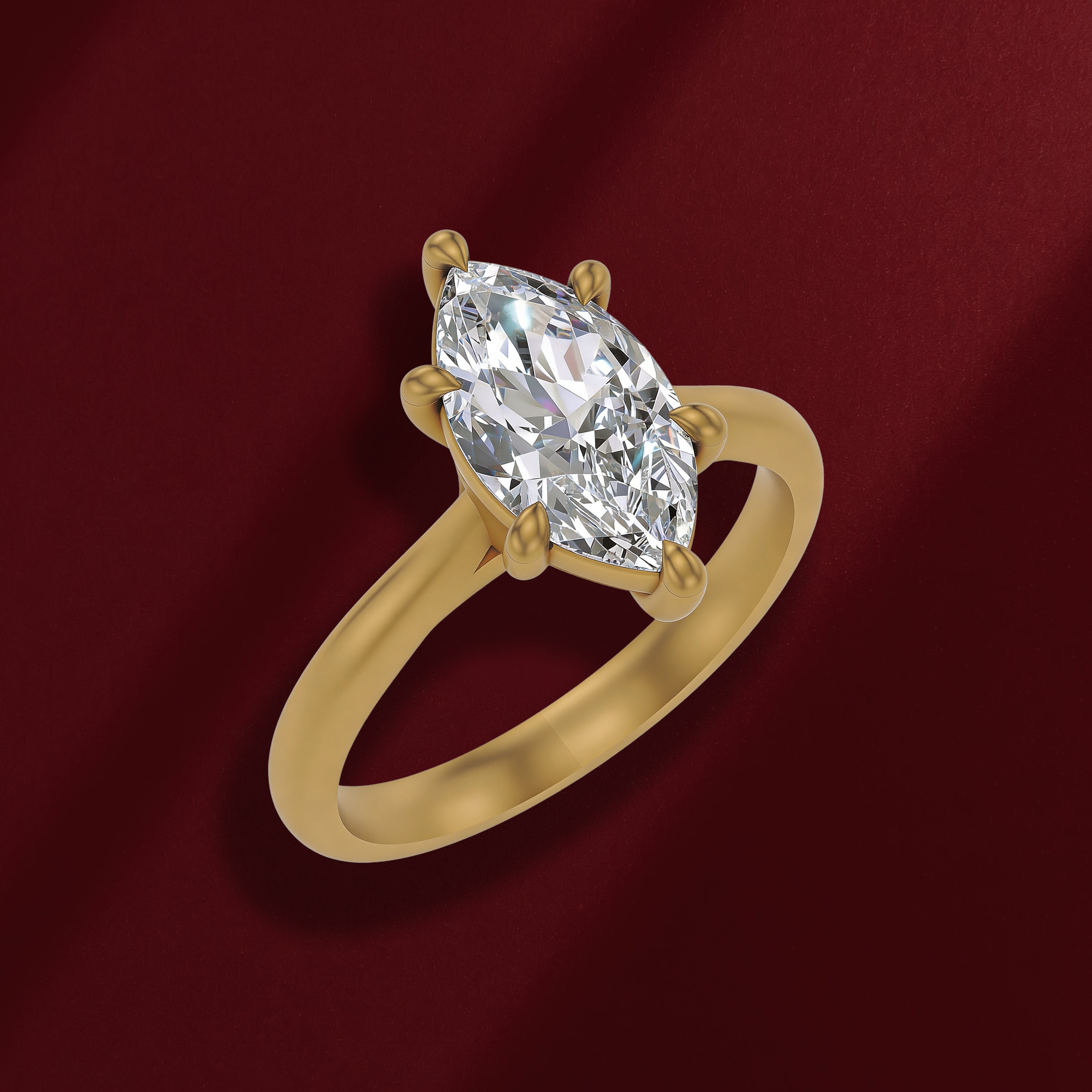 Marquise Solitaire Ring
