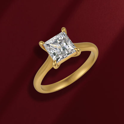 Princess Solitaire Ring