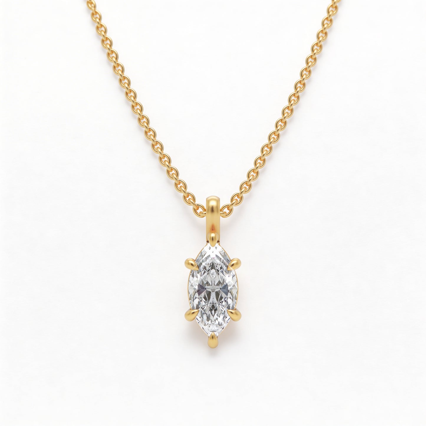 Marquise Classic Pendant with Chain