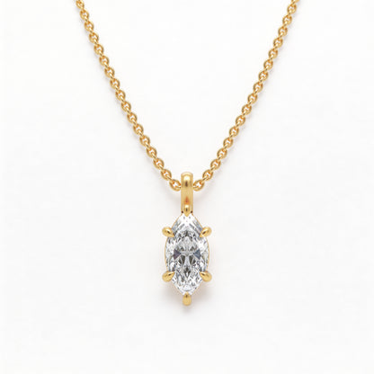 Marquise Classic Pendant with Chain