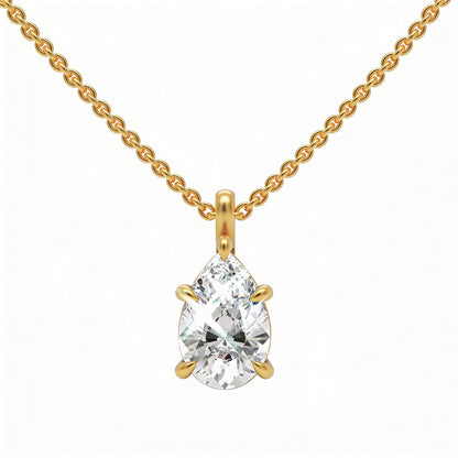 Pear Classic Pendant with Chain