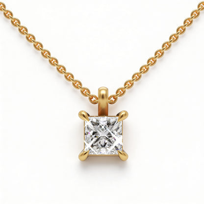 Princess Classic Pendant with Chain