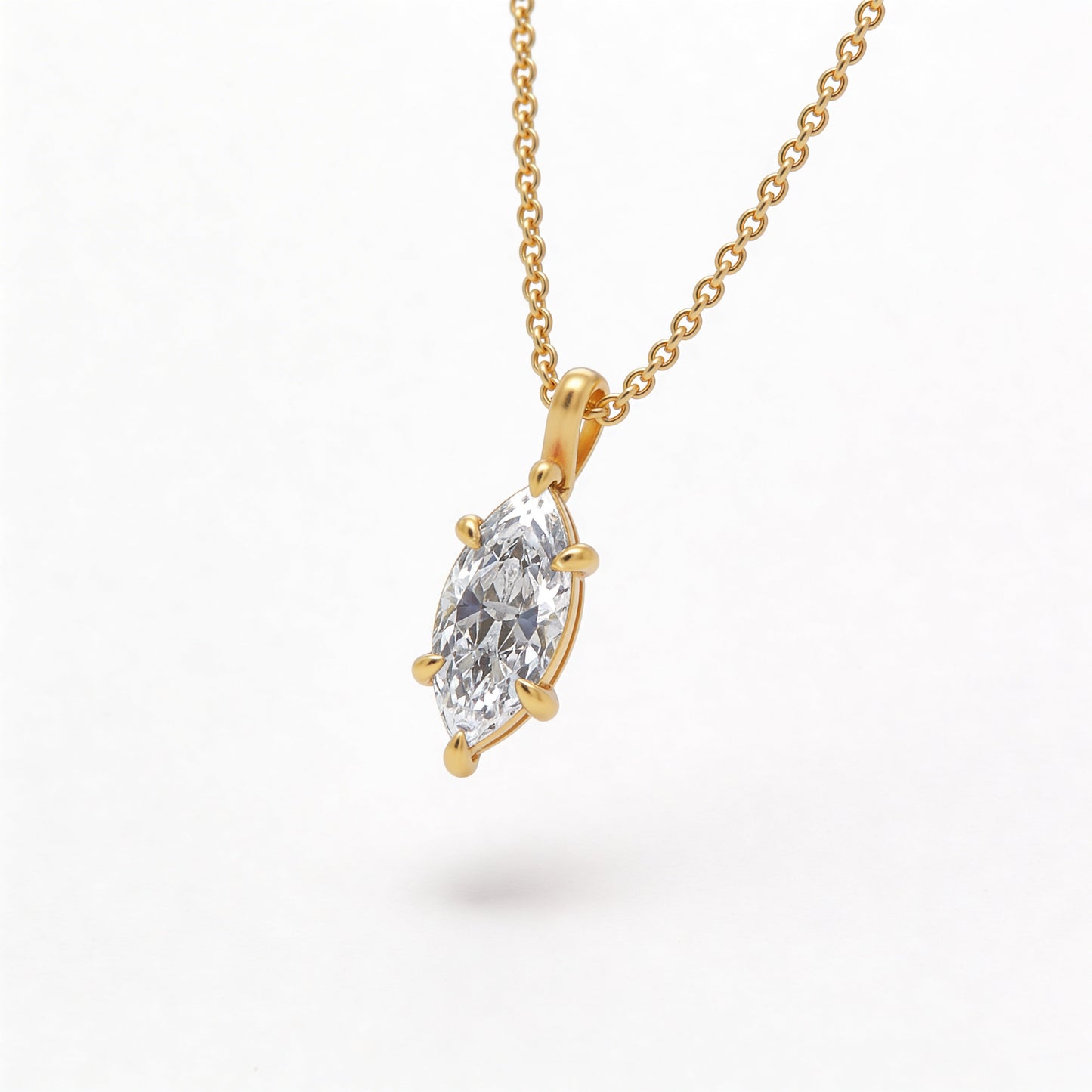 Marquise Classic Pendant with Chain