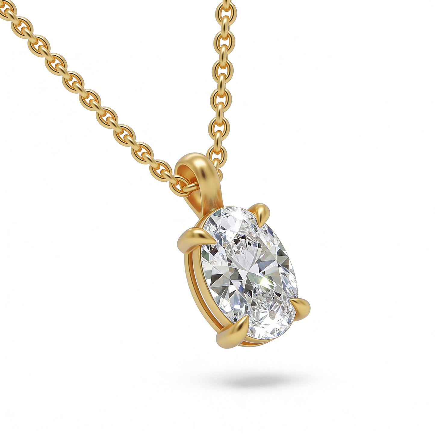 Oval Classic Pendant with Chain