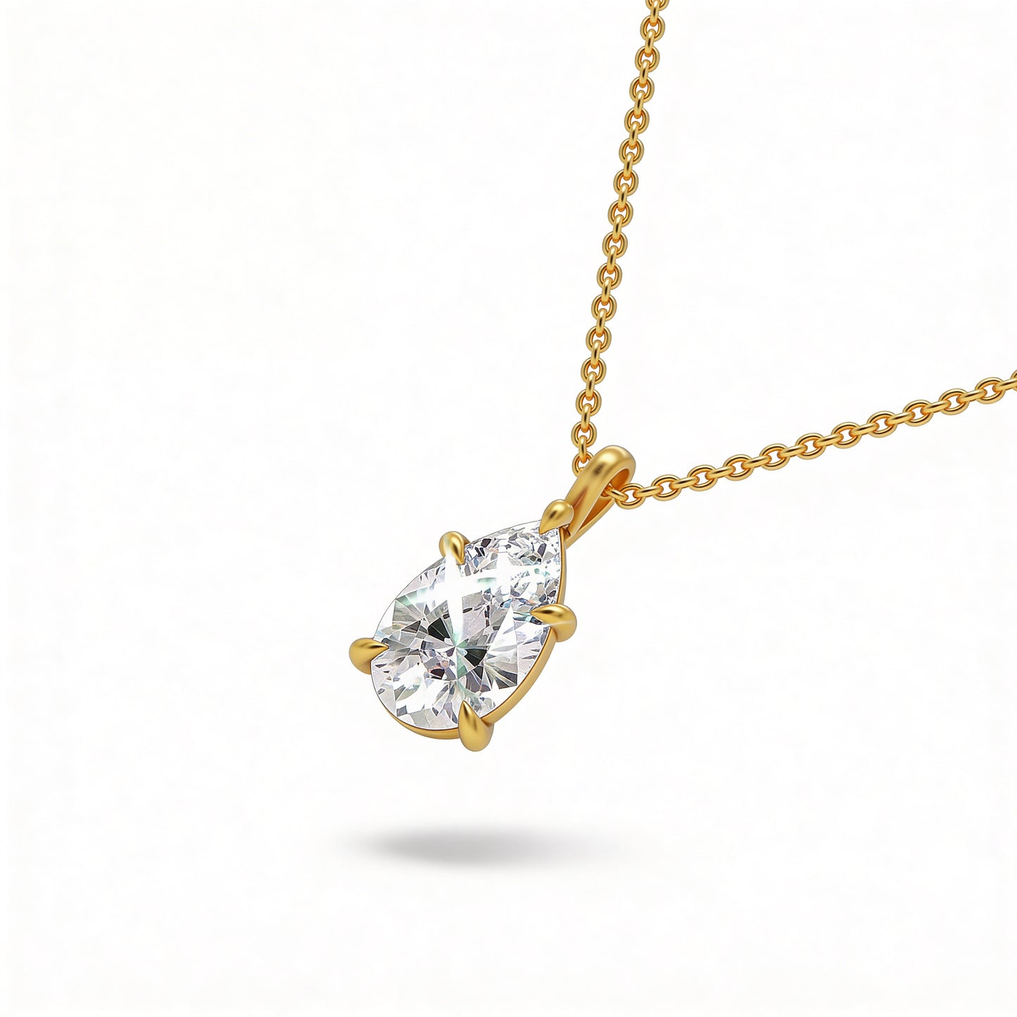 Pear Classic Pendant with Chain