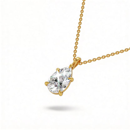 Pear Classic Pendant with Chain