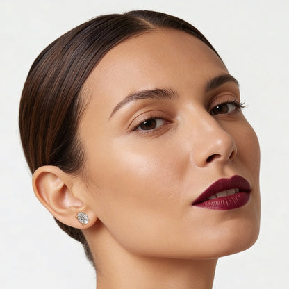 Oval Stud Earrings