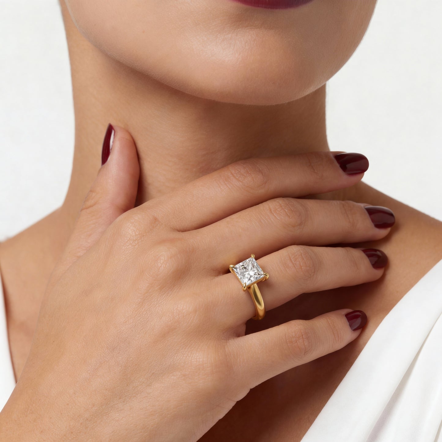 Princess Solitaire Ring