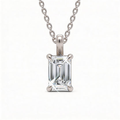 Emerald Classic Pendant with Chain